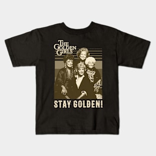 Vintage Stay Golden Kids T-Shirt